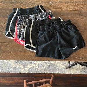 Bundle of 4 girls athletic shorts - all 7/8